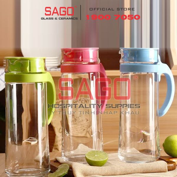  Ocean V18344 - Bình Nước Thủy Tinh Ocean Patio Pitcher 1300ml | Nhập Khẩu Thái Lan 