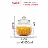  Hũ Thủy Tinh Sọc Nắp Thủy Tinh Đựng Thực Phẩm | Tùy Chọn Dung Tích 