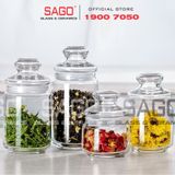  Hũ Thủy Tinh Ocean Pop Jar Glass Lid Cao Cấp | Nhập Khẩu Thái Lan , Tùy Chọn Dung Tích 