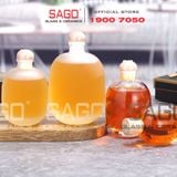  Bình Thủy Tinh Tròn Bầu Nắp Gỗ | Tùy Chọn Dung tích 