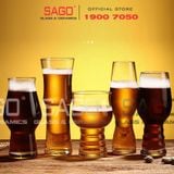  DELI J3469-2 - Ly Thủy Tinh Deli Craft Beer Glass 460ml | Thủy Tinh Cao Cấp 