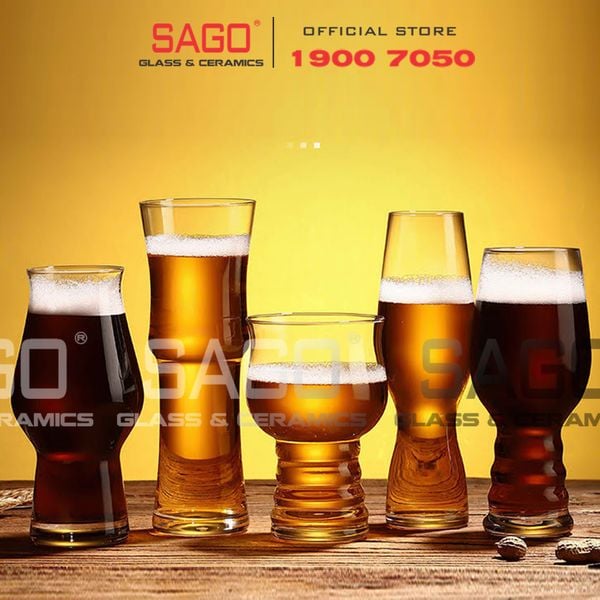  DELI J3469-2 - Ly Thủy Tinh Deli Craft Beer Glass 460ml | Thủy Tinh Cao Cấp 