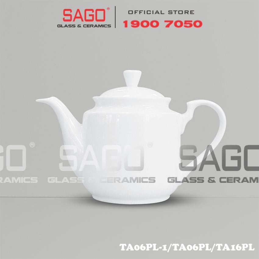  CK TA06PL-1/TA06PL/TA16PL - Bình Trà Sứ CK , Tùy Chọn Kích Thước 