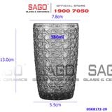  DELI DSKB172-2H - Ly Thủy Tinh Deli Beyond The Time Gray Tumber Glass 380ml | Thủy Tinh Cao Cấp 