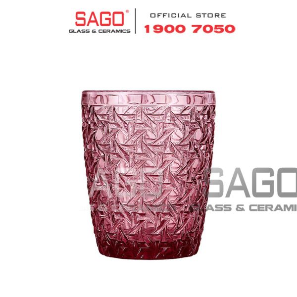  DELI DSKB172-1P - Ly Thủy Tinh Deli Beyond The Time Prink Rock Glass 300ml | Thủy Tinh Cao Cấp 