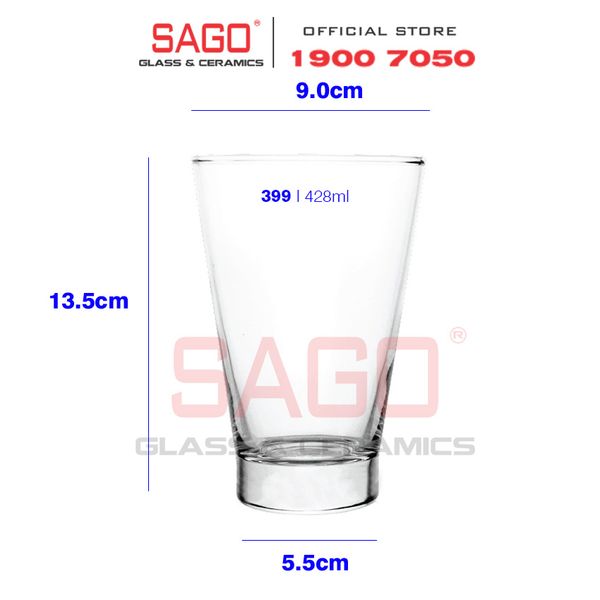  Union 399 - Ly Thủy Tinh Union Studio Hight Ball Glass 420ml  | Thủy Tinh Cao Cấp Nhập Khẩu Thái Lan 