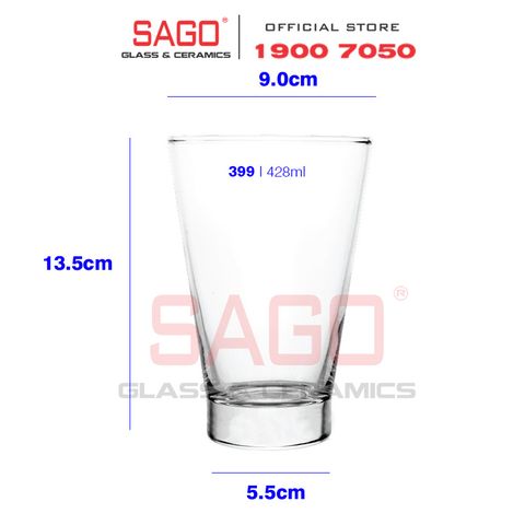  Union 399 - Ly Thủy Tinh Union Studio Hight Ball Glass 420ml  | Thủy Tinh Cao Cấp Nhập Khẩu Thái Lan 