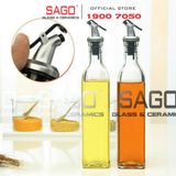  Chai Thủy Tinh Vuông 500ml Nắp Xịt Xì Dầu | Thủy Tinh Cao Cấp 