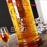  Bình Ngâm Rượu Trụ Rồng Nắp Thủy Tinh 25.0 Lít | Tùy Chọn Có hoặc không Vòi 