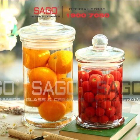  Bình Ngâm Rượu Trụ Trơn Nắp Thủy Tinh 3.0 Lít | Tùy Chọn Có hoặc không Vòi 