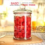  Bình Ngâm Rượu Trụ Trơn Nắp Thủy Tinh 3.0 Lít | Tùy Chọn Có hoặc không Vòi 