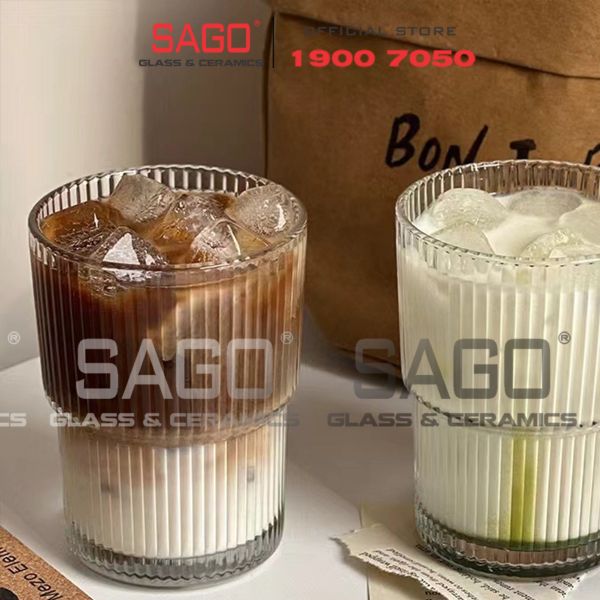  King Dealay H015 -  Ly Thủy Tinh King Dealay Strip Empilable Hightball Glass 400ml | Thủy tinh Cao Cấp 