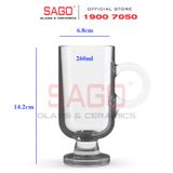  LIBBEY 830620 - Ly thủy tinh Libbey Sentido Liqor Coffee 260ml | Nhập Khẩu E.U 