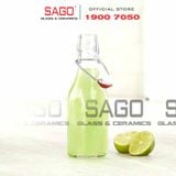  Chai Thủy Tinh Vuông Nắp Gài | Tùy Chọn Dung Tích 