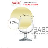  Ocean 1501X09 - Ly Thủy Tinh Ocean Classic Brandy 255ml | Nhập Khẩu Thái Lan 