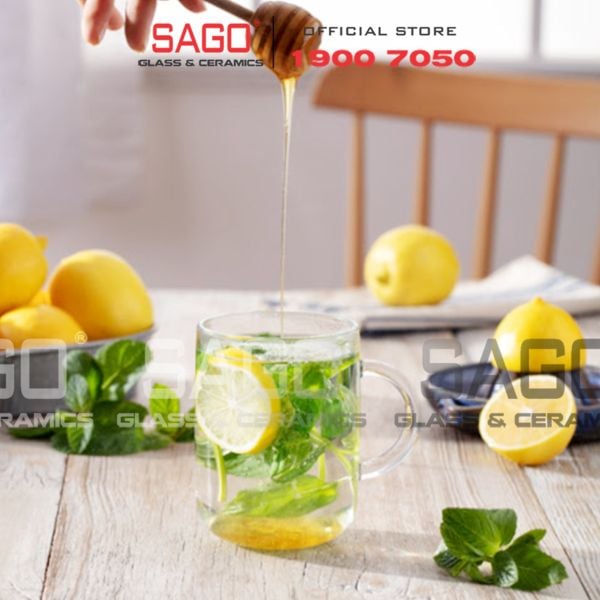  Pasabahce 1109816 - Ly Thủy Tinh Pasabahce Iconic Mug Glass 330ml | Nhập Khẩu Thổ Nhĩ Kỳ 