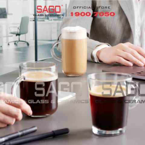  Pasabahce 1109816 - Ly Thủy Tinh Pasabahce Iconic Mug Glass 330ml | Nhập Khẩu Thổ Nhĩ Kỳ 