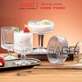  INS JYBDL-2 - Ly Thủy Tinh Có Chân Strip Cocktail Glass 170ml | Thủy Tinh Cao Cấp 