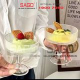  INS JYBDL-2 - Ly Thủy Tinh Có Chân Strip Cocktail Glass 170ml | Thủy Tinh Cao Cấp 