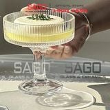  INS JYBDL-2 - Ly Thủy Tinh Có Chân Strip Cocktail Glass 170ml | Thủy Tinh Cao Cấp 