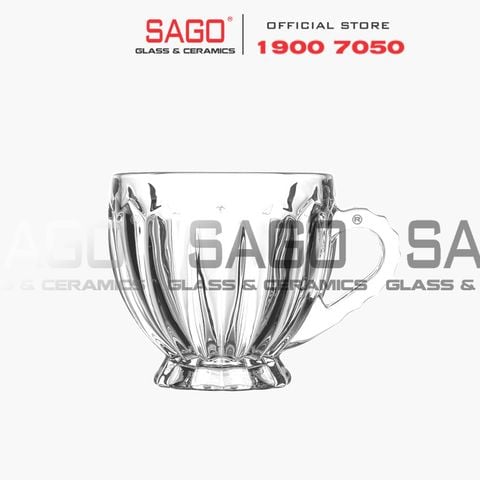  DELI DSZB246 - Ly Thủy Tinh Deli Mug Tea 205ml | Thủy Tinh Cao Cấp 