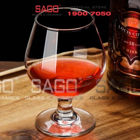  Deli GL3702 - Ly Thủy Tinh Deli Gloreca Basic Brandy Glass 170ml | Thủy Tinh Cao Cấp 