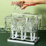  DELI JS5179 - Ly Thủy Tinh Deli Sogente Rock glass 355ml | Thủy Tinh Cao Cấp 