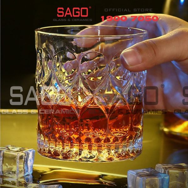  HONGLI 5412XO - Ly Thủy Tinh Hongli Whisky Glass 285ml | Thủy Tinh Cao Cấp 