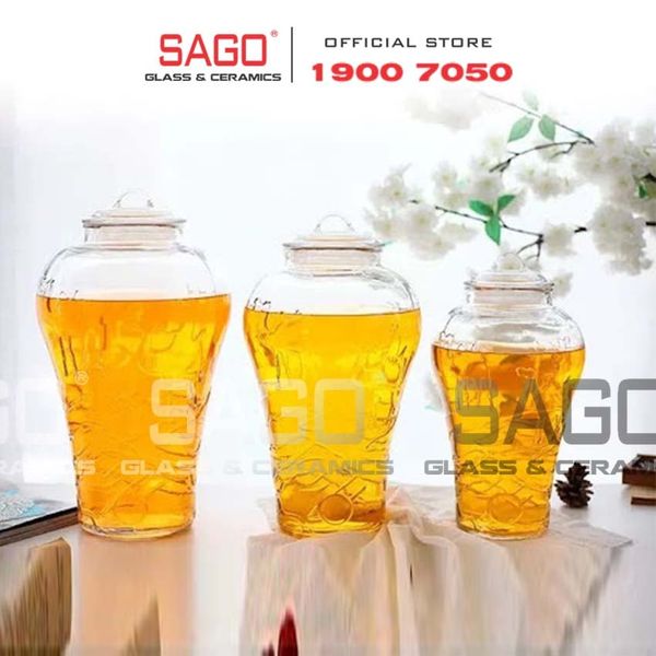  BLD-10L- Bình Thủy Tinh Lạc Đà 10.0 Lít | Tùy Chọn Có hoặc không vòi 