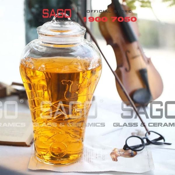  BLD-8L- Bình Thủy Tinh Lạc Đà 8.0 Lít | Tùy Chọn Có hoặc không vòi 