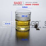  HONGLI 0610  - Ly Thủy Tinh Hongli Radiant Rock Glass 290ml | Thủy Tinh Cao Cấp 
