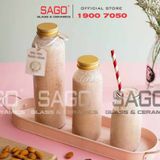  Chai Thủy Tinh Tròn Nắp Nhôm | Tùy Chọn Dung Tích 