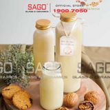  Chai Thủy Tinh Tròn Nắp Nhôm | Tùy Chọn Dung Tích 