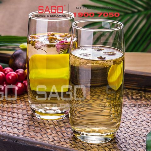  Ocean B13013 - Ly Thủy Tinh Ocean Ivory Hi Ball 370ml | Nhập Khẩu Thái Lan 