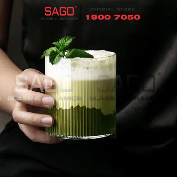  Ocean B24608 - Ly Thủy Tinh Ocean Pulse Rock Glass 235ml | Nhập Khẩu Thái Lan 