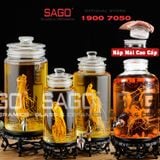  Bình Ngâm Rượu Trụ Nắp Mài 3.0 Lít | Tùy Chọn Có hoặc không Vòi 