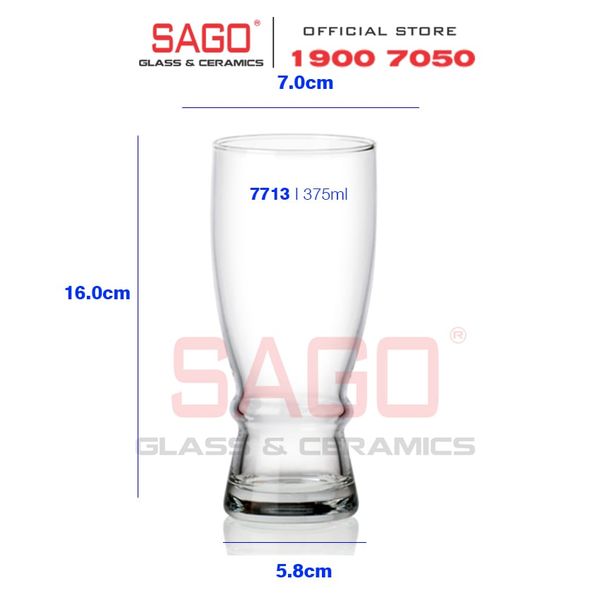 Ocean B07713 - Ly Thủy Tinh Ocean Hansa Long Drink  375ml | Nhập Khẩu Thái Lan 