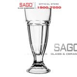  Deli BQL024 - Ly Thủy Tinh Deli Alaska Soda Sọc Ngắn 320ml | Thủy Tinh Cao Cấp 