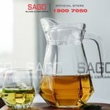  Deli EH1028 - Bình Nước Thủy Tinh Deli Pitcher 1300ml |  Chặt Góc 