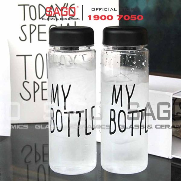  Chai Thủy Tinh My Bottle 420ml Nắp nhựa | Tùy chọn Màu Nắp 