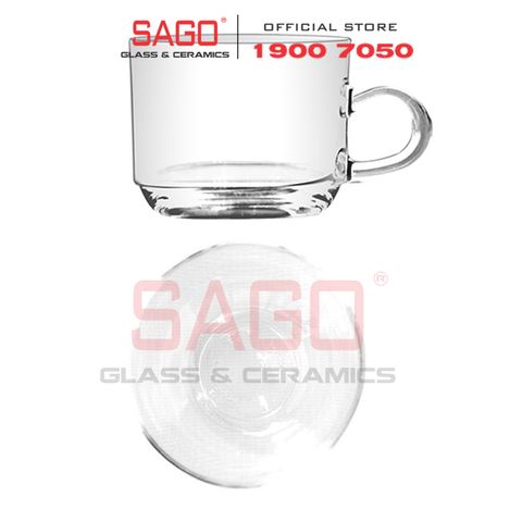  Union 324/325 - Bộ Tách Thủy Tinh Union Stack Tea Cup 200ml | Thủy Tinh Cao Cấp Nhập Khẩu Thái Lan 