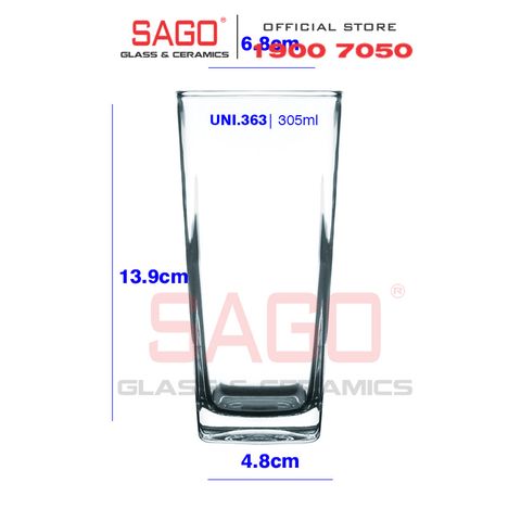  Union 363 - Ly Thủy Tinh Union Plaza Hight Ball Glass 310ml | Thủy Tinh Cao Cấp Nhập Khẩu Thái Lan 