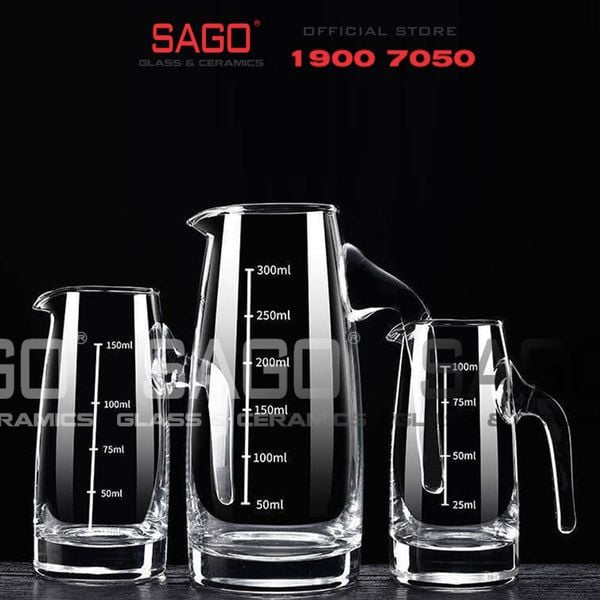  King Dealay JX45 - Bình Rót Thủy Tinh có Chia Vạch King Dealay Decanter 500ml | Thủy tinh Cao Cấp 