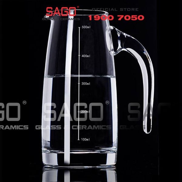  King Dealay JX45 - Bình Rót Thủy Tinh có Chia Vạch King Dealay Decanter 500ml | Thủy tinh Cao Cấp 