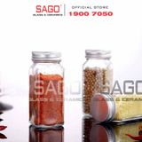  Hũ Thủy Tinh Gia Vị 100ml Nắp Nhôm | Thủy Tinh Cao Cấp 