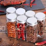  Hũ Thủy Tinh Gia Vị 100ml Nắp Nhôm | Thủy Tinh Cao Cấp 