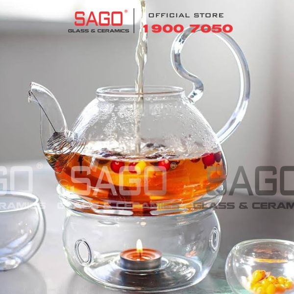  Wilmax England 888817/A - Bình Trà Thủy Tinh Wilmax Thermo Tea Pot 800ml | Thủy Tinh Cao Cấp Chịu Nhiệt 