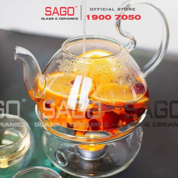  Wilmax England 888816/A - Bình Trà Thủy Tinh Wilmax Thermo Tea Pot 600ml | Thủy Tinh Cao Cấp Chịu Nhiệt 