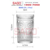  Deli DSKB040-2A - Ly Thủy Tinh Deli Whisky High Ball 350ml | Thủy Tinh Cao Cấp 