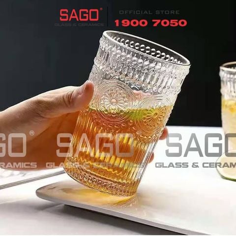  Deli DSKB040-2A - Ly Thủy Tinh Deli Whisky High Ball 350ml | Thủy Tinh Cao Cấp 